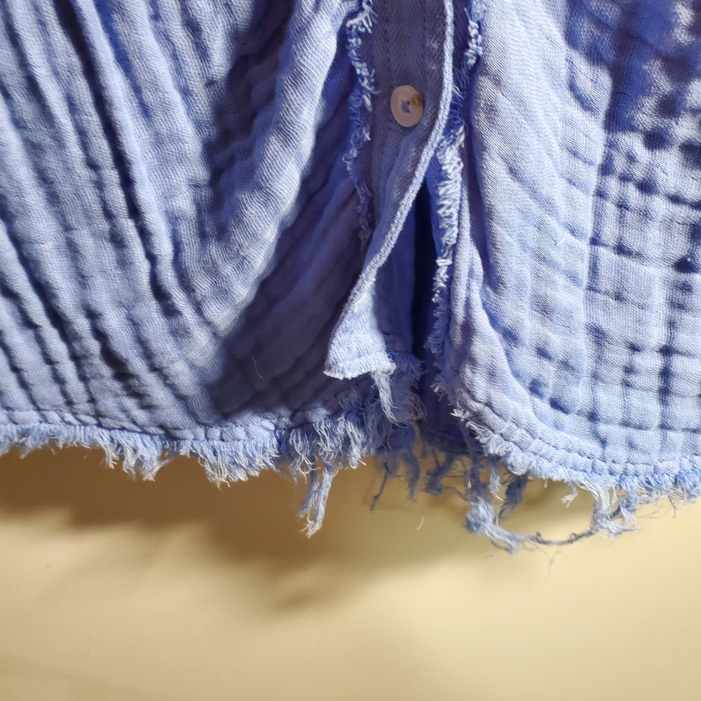 We The Free Light Blue Textured Shirt - Picture 9 of 16